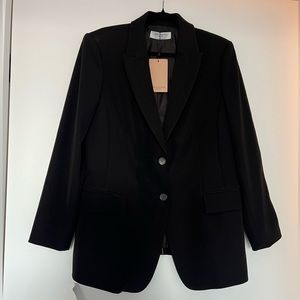 MM.LAFLEUR Carson 2.0 Oversized Black Blazer, size 14